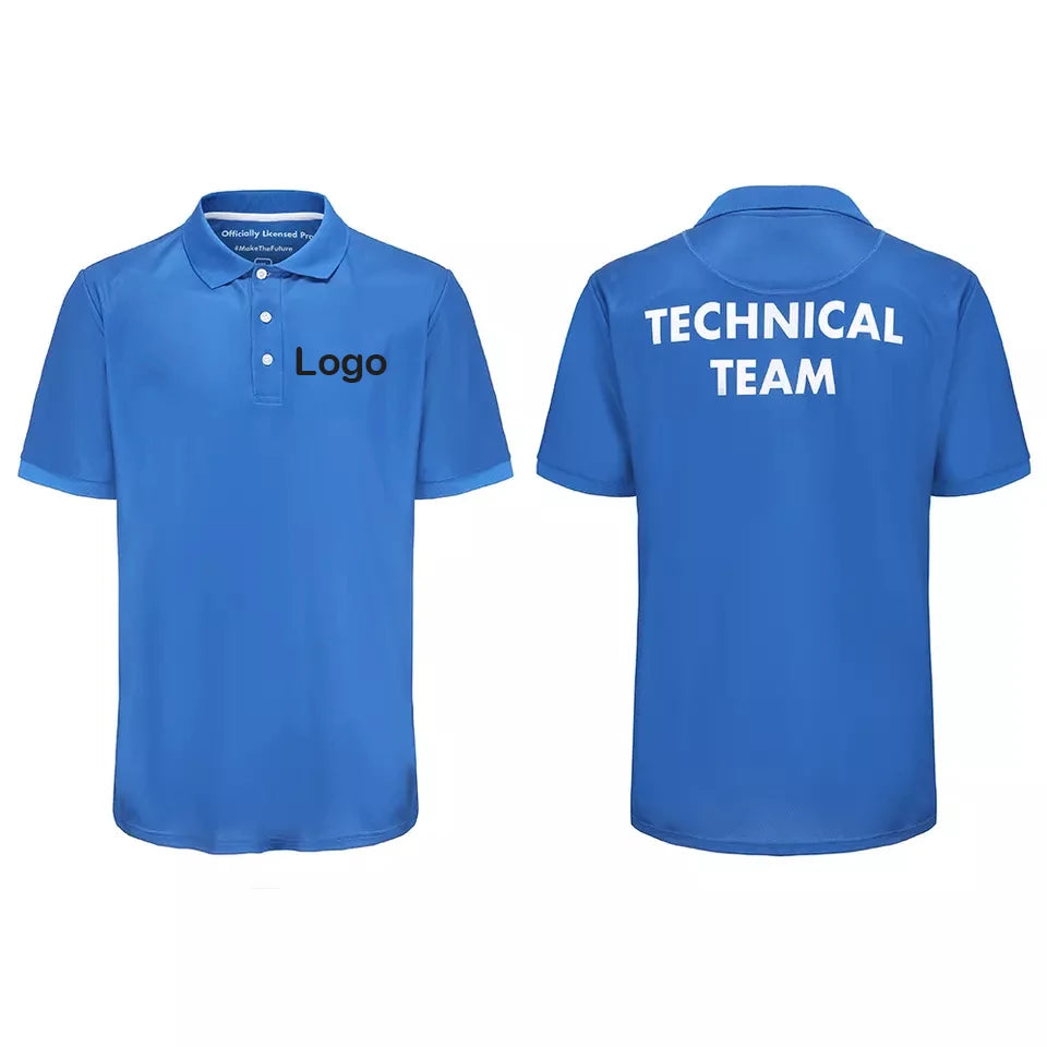 Camisa tipo polo de golf bordada por sublimación de poliéster y licra, informal, de talla grande y prémium para hombre 