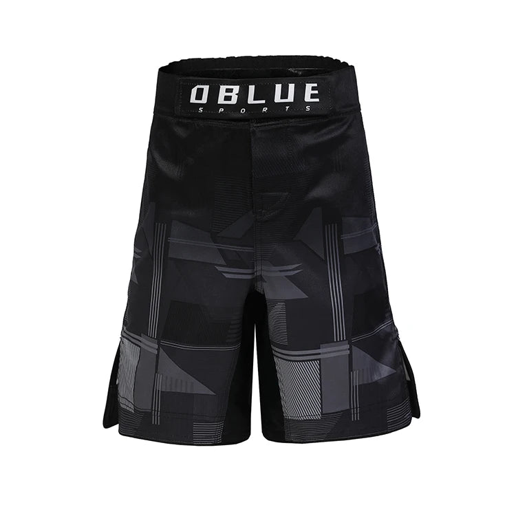 Heiß verkaufte OEM-Sonderanfertigungen gestalten Sie Ihre eigenen hochgeschnittenen Split-Shorts, professionelle, schlichte MMA-Shorts mit elastischer Taille 