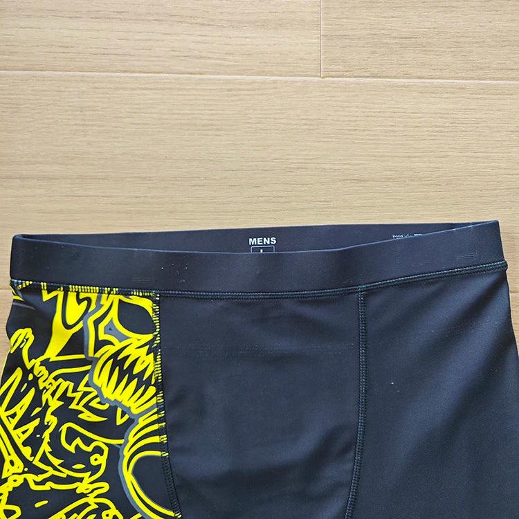 2024 Wholesale high quality custom logo black elastic tight unisex gym compression baselayer shorts