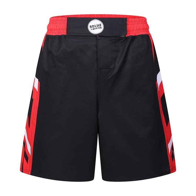 High quality wholesale custom sublimated high cutout touch fastene strengthen fabric race mma shorts