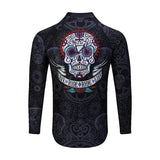 Heißer Verkauf unbegrenzter individuell sublimierter, voll bedruckter Kompressions-Rashguard mit Totenkopf für Männer und Frauen 