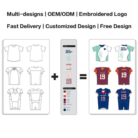 Custom Youth American Football Uniforms Tackle Twill Embroidered and Sublimated football uniforms and football pants