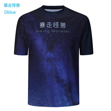 Hiking Monster Quick Dry Sublimation T Shirts Blank Sport T shirts 100 Polyester Custom T-shirts