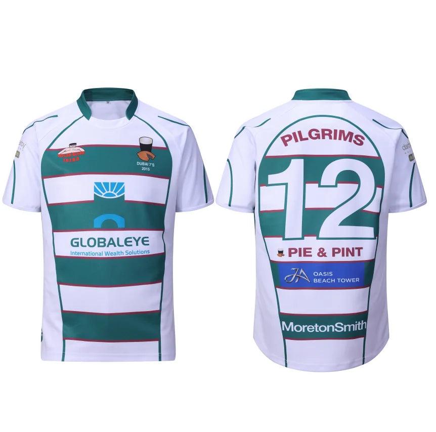 Dblue new design wholesale shirt as your own size chart rugby polo shirt sublimated good quality rugby jersey