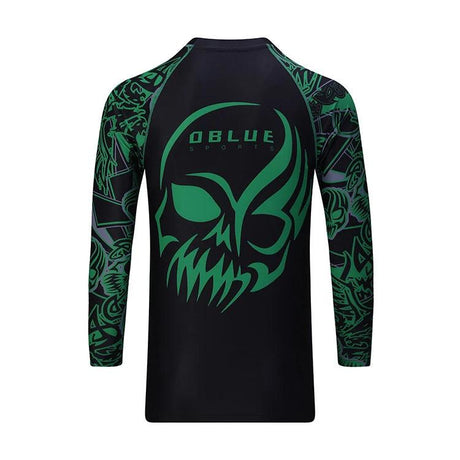 Wholesale custom printed gym baselayer printing on plain blank fabric grappling long-sleeve rash guard for kids and adults