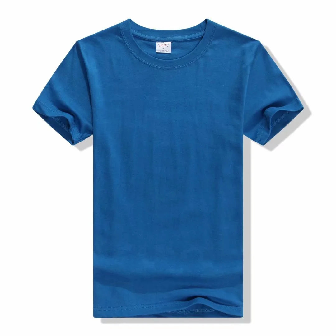 Camiseta de manga corta holgada informal de secado rápido deportiva a juego de colores de verano para hombre de Dblue 