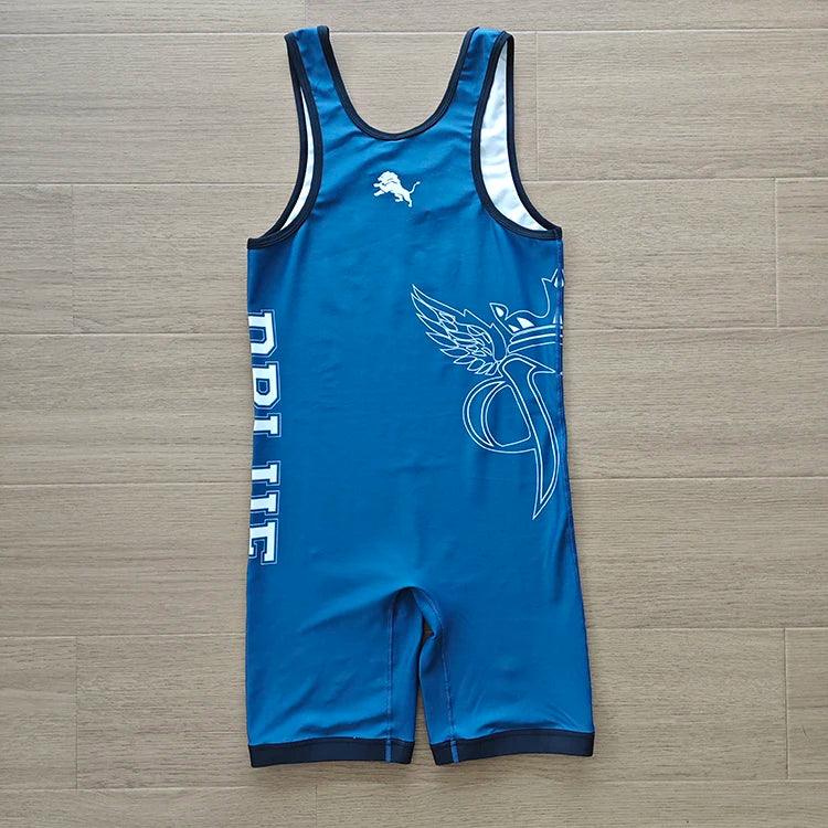 Großhandel Gewichtheben Custom Wrestling Singlets Sublimation Team Kompression Druck Tiefe Farbe Männer Wrestling Singlet 