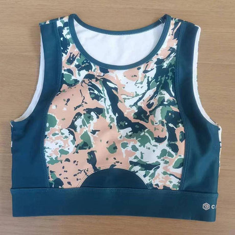 Best selling custom full sublimation high-end rubber band adjustable buckle yoga top sports bra