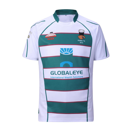 Camiseta de rugby a rayas con impresión digital OEM ODM a precio mayorista de alta calidad 