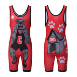 Benutzerdefinierte heißer Verkauf Sublimation Teamwear Nation Team Standard Powerlifting Frauen Jugend Herren Wrestling Singlets 