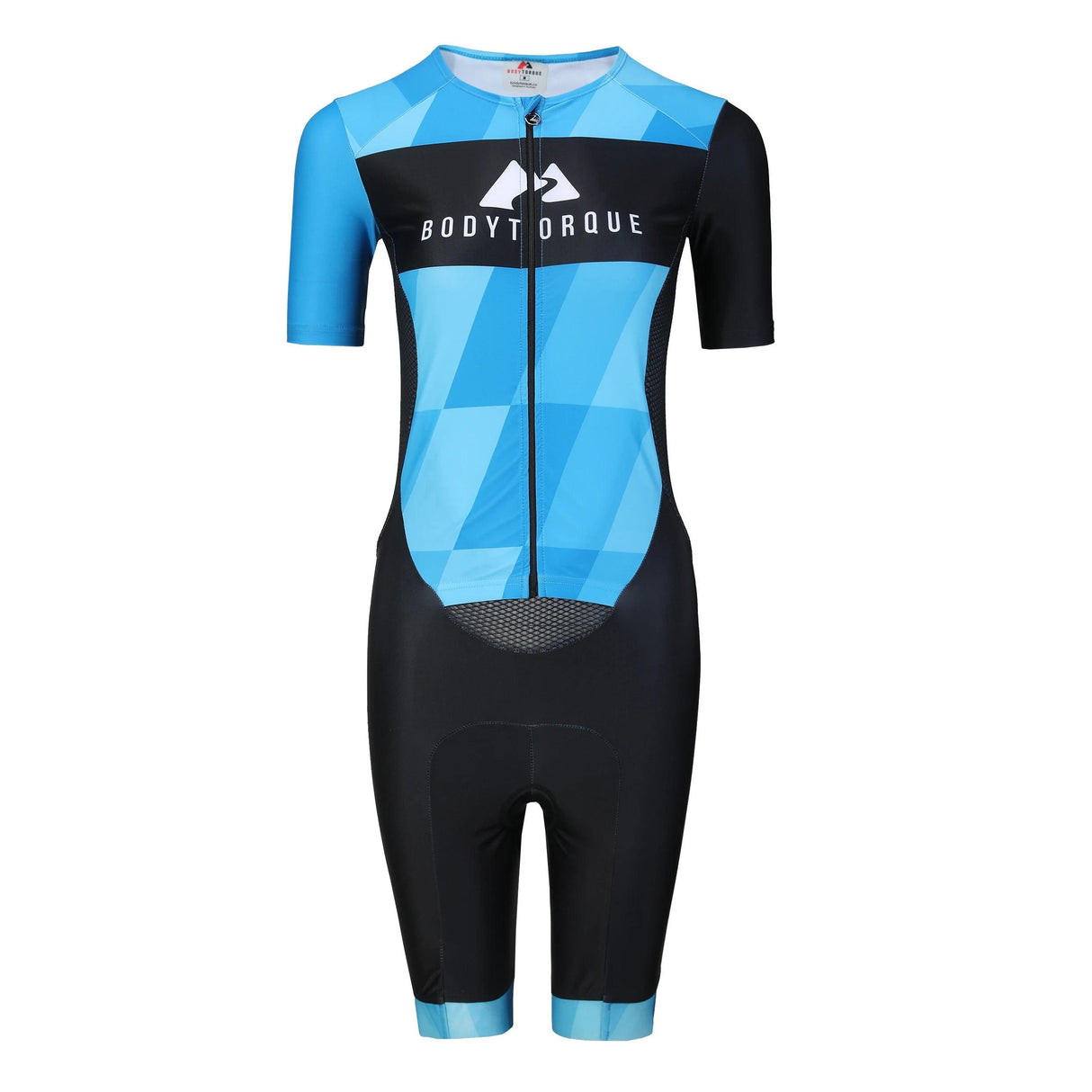 Dblue Neue Großhandel OEM Custom Tri Racing Radfahren Swim Run Shorts Ärmeln Kinder Triathlonanzug Trisuit 