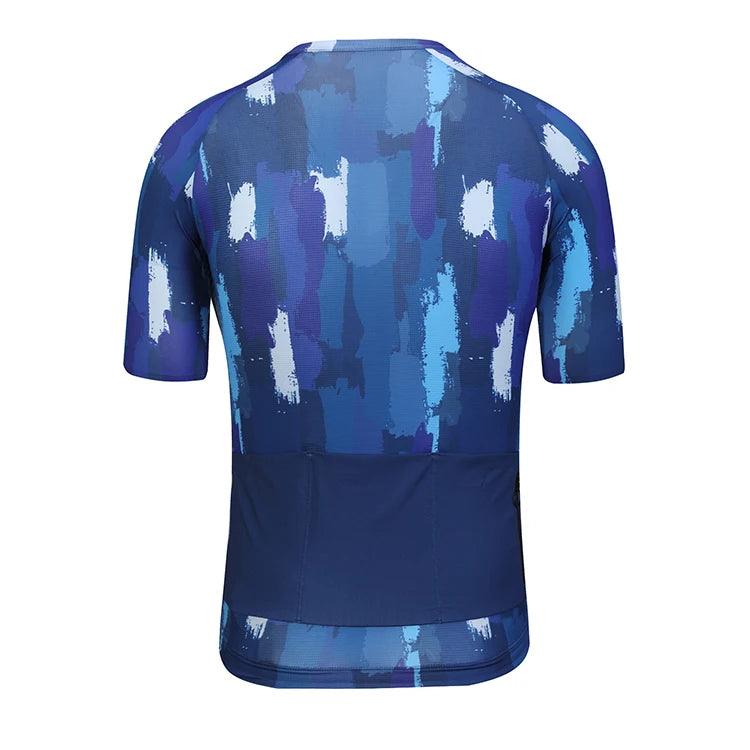 Maillot de ciclismo con sublimación de tejido de poliéster antibacteriano OEM 