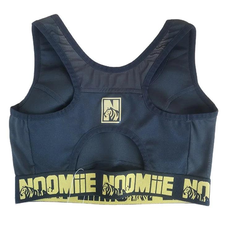 2024 Wholesale custom logo sublimated elastic band pure black golden pattern gym sports bra