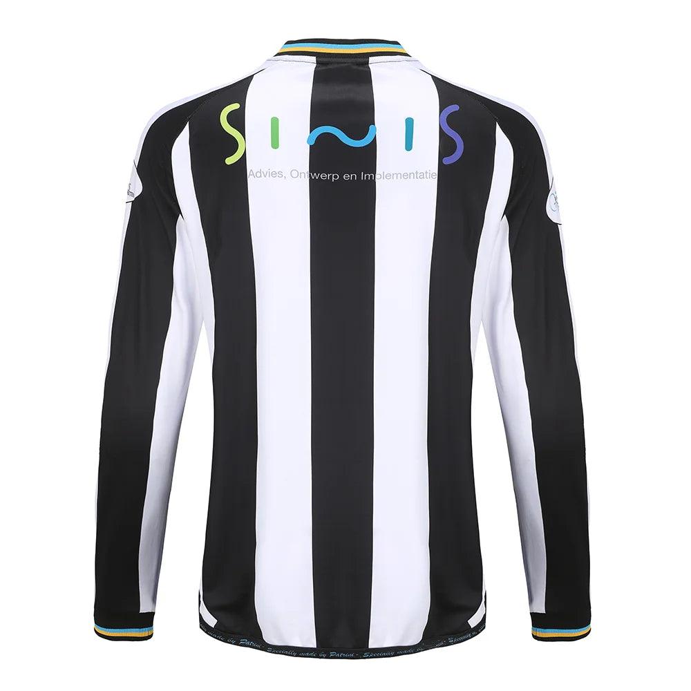 Latest Design Recycled Breathable Sweat Wicking Black And White Football Soccer Jersey Shirt For Men