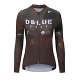 Dblue Cycling Jersey Sublimation for Professional Cyclists Adults Mens Long Sleeves Cycling Jerseys