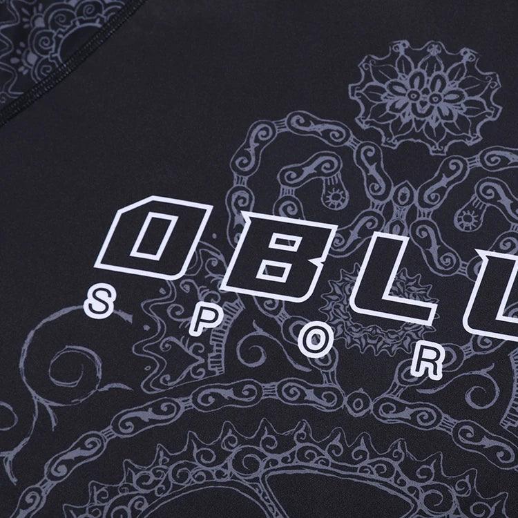 Heißer Verkauf unbegrenzter individuell sublimierter, voll bedruckter Kompressions-Rashguard mit Totenkopf für Männer und Frauen 