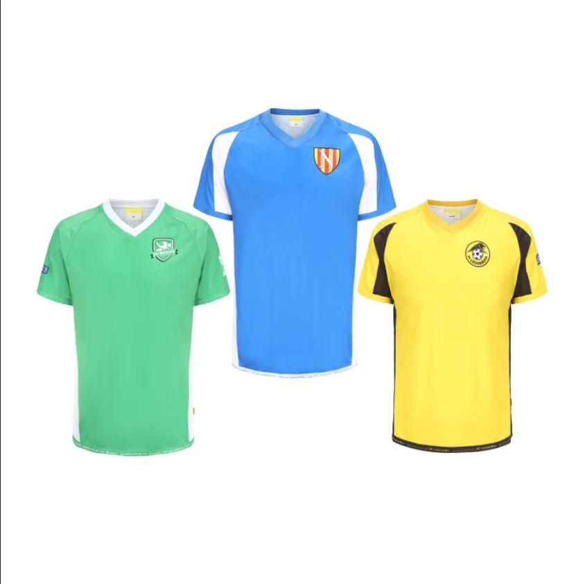 Camiseta de fútbol personalizada al por mayor con nuevos colores de Dblue, camiseta de fútbol con logotipo personalizado para club, camiseta de fútbol para deportes de equipo 