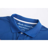 Support Sample Services Anti-shrink Compressed Soft Comfortable Plus Size Navy Blue Men Polo Shirt