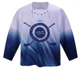 Camiseta de hockey sobre hielo personalizada con impresión sublimada y diseño de logotipo, camiseta de hockey para jóvenes y adultos 