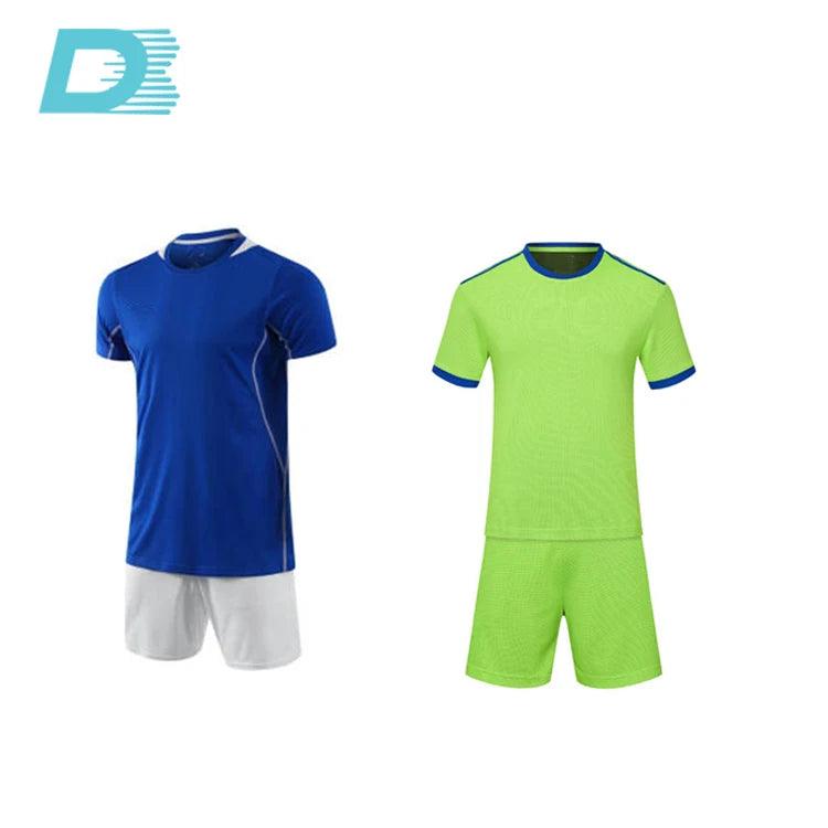 Venta al por mayor personalizada, barata, de equipos europeos, de secado rápido, para entrenamiento, sublimación de camisetas de fútbol para hombres, uniformes de fútbol 