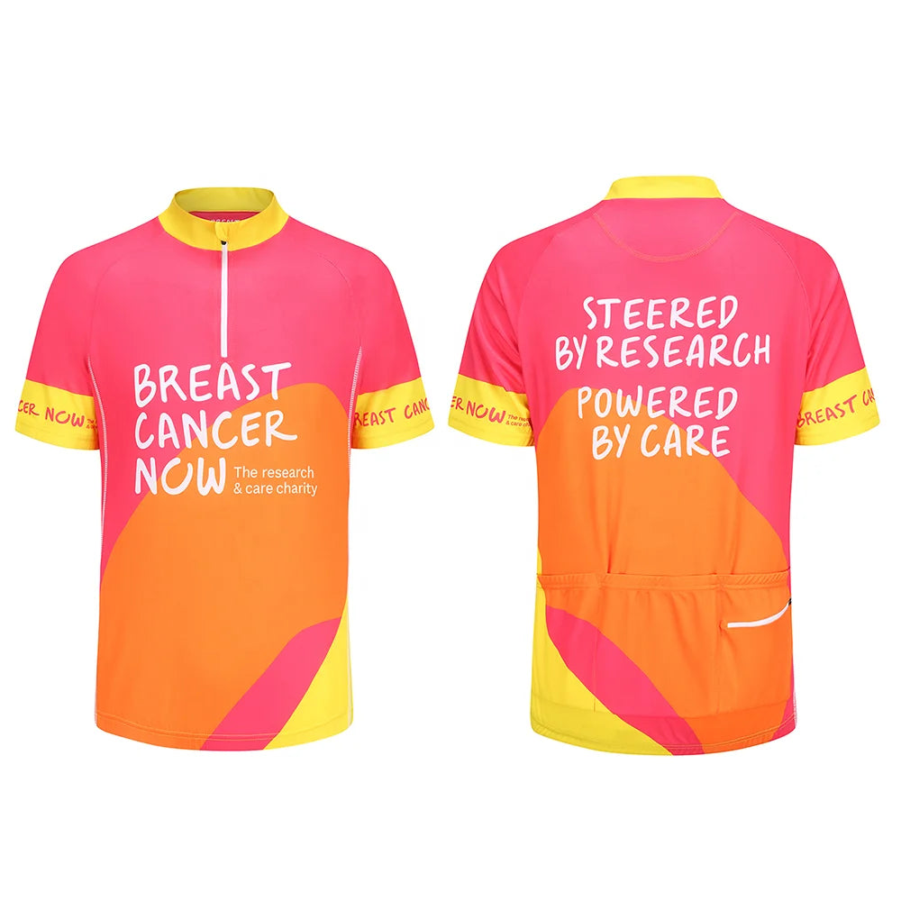 Camiseta de ciclismo unisex de alto nivel con sublimación personalizada impresa de secado rápido transpirable camiseta de verano ligera de manga corta 