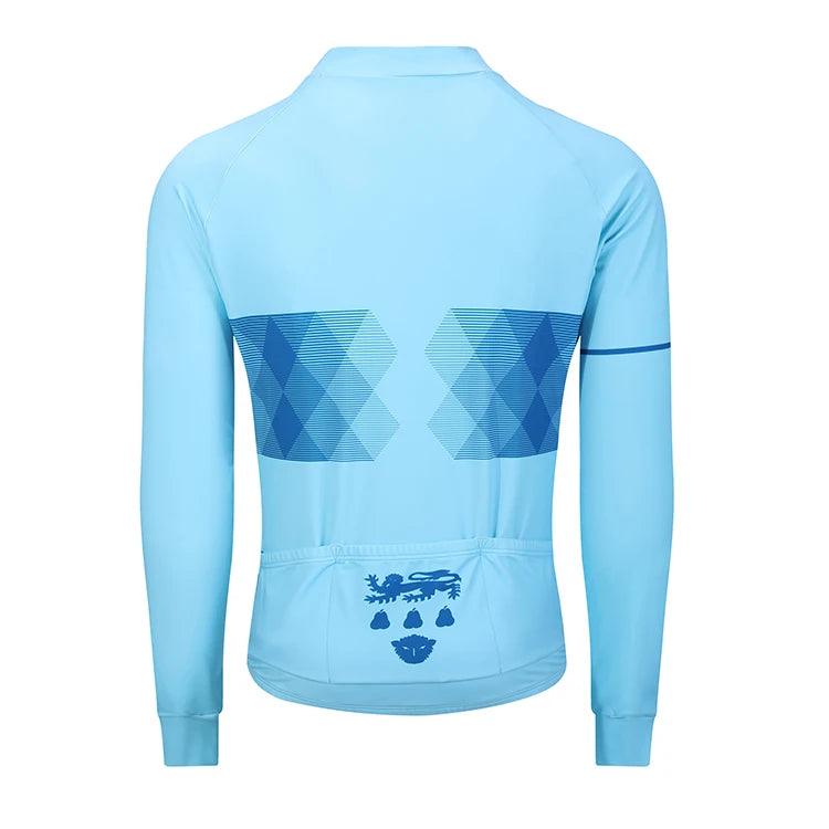 OEM Unisex Customizable Long Sleeve Cycling Jersey Recyclable Quick Dry Lightweight Breathable Fleece Winter Jersey