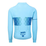 Maillot de ciclismo de manga larga unisex personalizable, reciclable, de secado rápido, ligero, transpirable, de polar, para invierno 