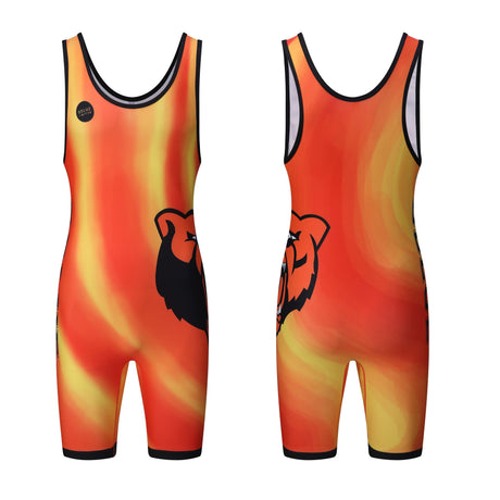 Benutzerdefinierte heißer Verkauf Sublimation Teamwear Nation Team Standard Powerlifting Frauen Jugend Herren Wrestling Singlets 