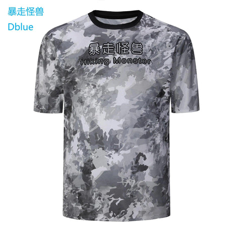 Hiking Monster Unisex 100% Polyester T Shirts Sublimation Blanks  Logo Custom T-shirt