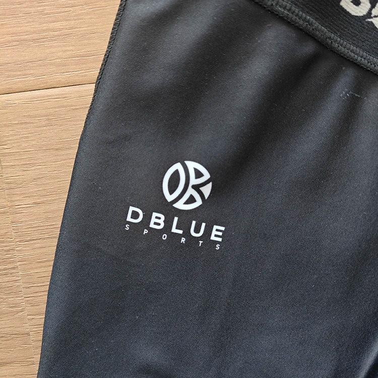 Pantalones deportivos de gimnasio con sublimación de alta calidad de Dblue, mallas de compresión coloridas con logotipo personalizado para hombres 