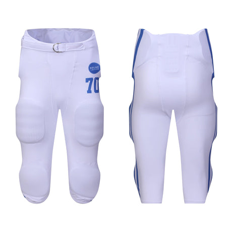 Pantalones de fútbol americano de sublimación completa de secado rápido de nuevo estilo al por mayor para niños adultos sin almohadillas 