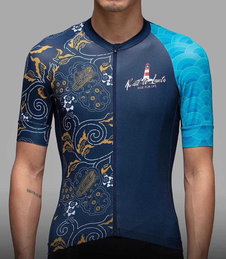 Camiseta de ciclismo profesional unisex reciclada, transpirable, de secado rápido, con tecnología Flatlock 