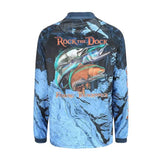 Venta al por mayor, ropa de pesca personalizada de secado rápido, camiseta de pesca impermeable, protección solar Upf50 +, camisa de pesca ligera y transpirable 