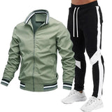 Dblue new men sweatsuit set tracksuit sublimation blank hoodie full zipped jogger jackets