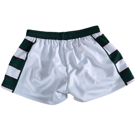 Pantalones cortos de rugby de última generación con impresión por sublimación y logotipo OEM, pantalones cortos de fútbol para correr, ropa deportiva de fútbol, ​​pantalones cortos de rugby personalizados para hombres al por mayor 