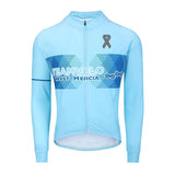 OEM Unisex Anpassbares Langarm-Radtrikot Recycelbares, schnell trocknendes, leichtes, atmungsaktives Fleece-Wintertrikot 