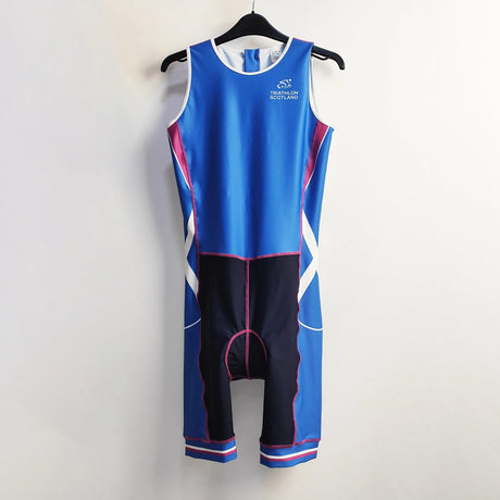 Dblue OEM neues Material Triathlonanzug Herren Radtrikot Rennanzug Speedsuit Trisuit Ärmelloser Anzug 