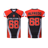 Sublimiertes Set Modische, atmungsaktive, komfortable, individuelle Design-Oem-Service-Männer-American-Football-Uniform 