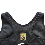 2024 Wholesale custom logo sublimated elastic band pure black golden pattern gym sports bra