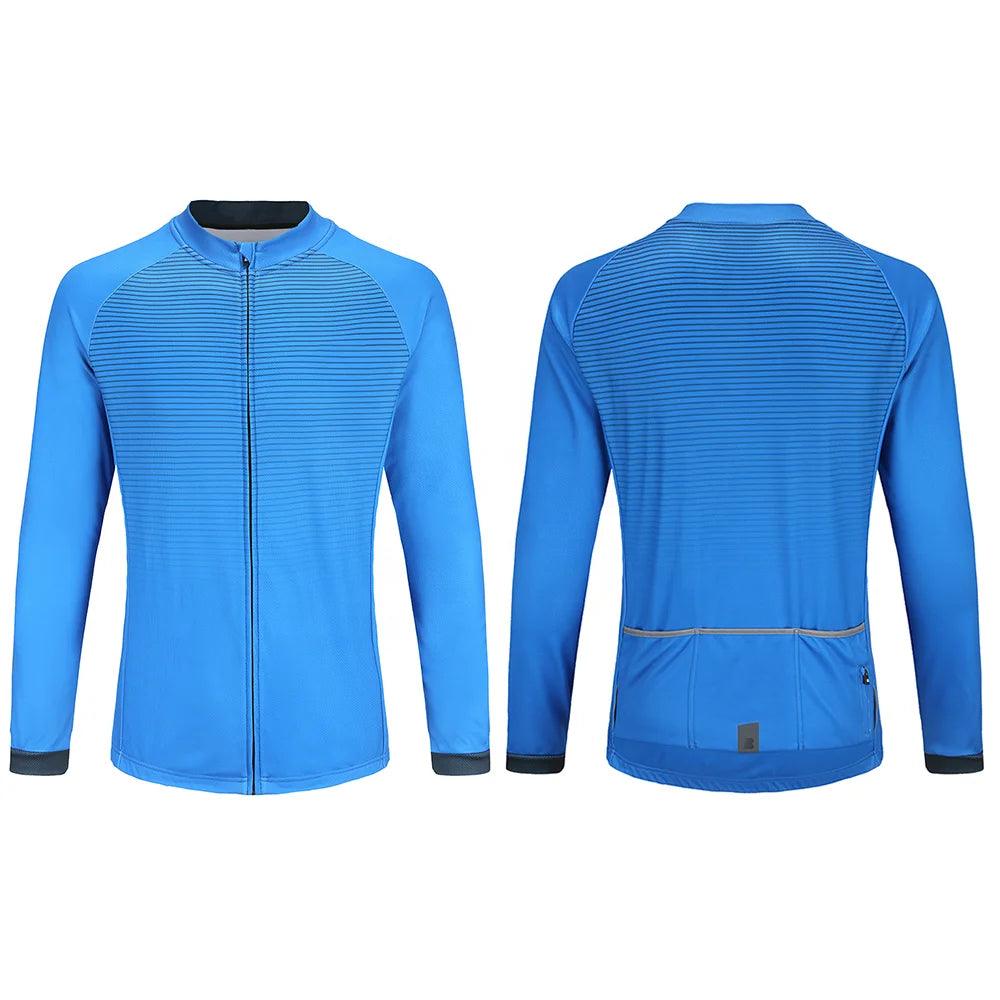 Wholesale Breathable Recyclable Windproof Long Sleeve Cycling Jersey Adults' Sportswear Customizable Design Winter fleece jersey