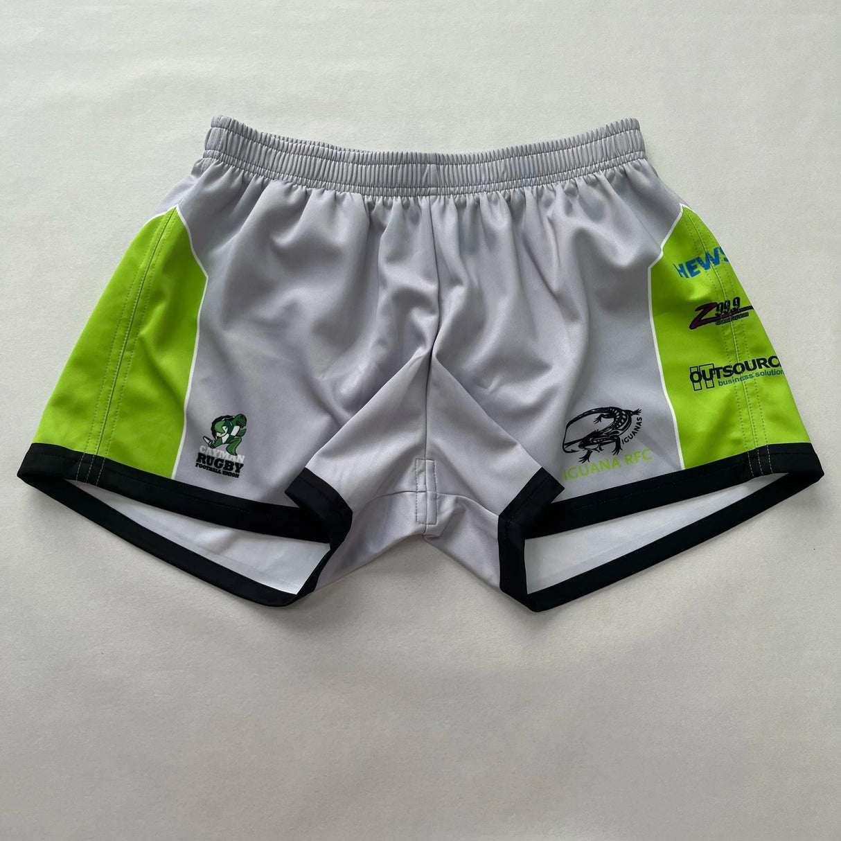 Dblue High quality design your own casual unisex cotton rugby shorts with deep pockets sublimation rugby wear