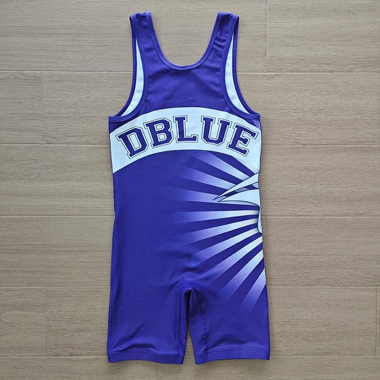 Wholesale Weightlifting Wrestling Singlet Custom Sublimation Team Compression Printing Deep Color Wrestling Singlets