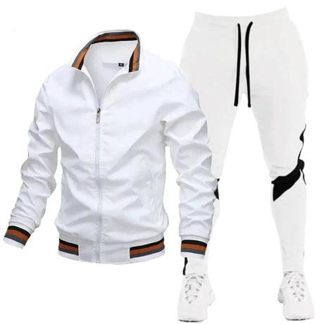 Dblue new men sweatsuit set tracksuit sublimation blank hoodie full zipped jogger jackets