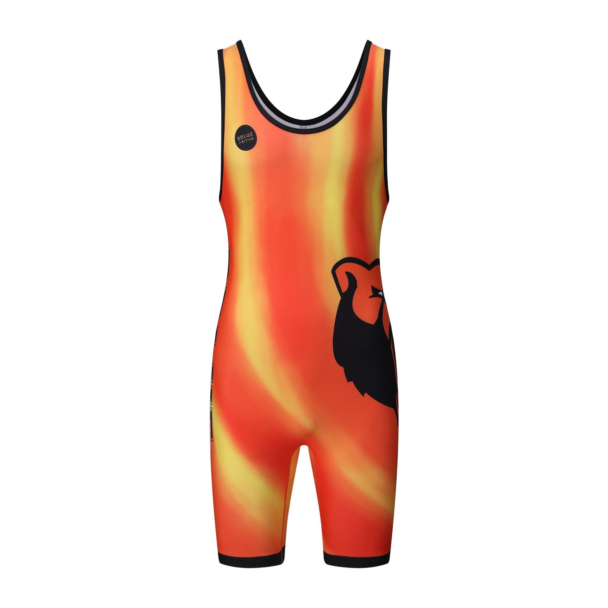 Wholesale Factory Price Sportswear Orange Weightlifting Adults Singlet Suit Wrestling Singlet