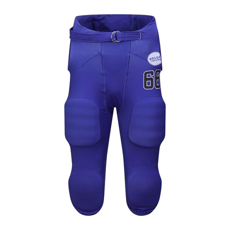 Pantalones de fútbol americano acolchados de nuevo diseño de Dblue Pantalones de fútbol americano al por mayor con 4 almohadillas 