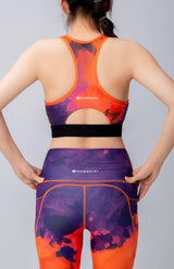 Padded Sportswear  Gym Sports Crossed Back Tops Impact Soft Wholesale Yoga Sports Bra For Girls