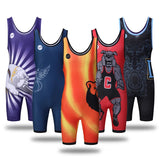 Benutzerdefinierte heißer Verkauf Sublimation Teamwear Nation Team Standard Powerlifting Frauen Jugend Herren Wrestling Singlets 