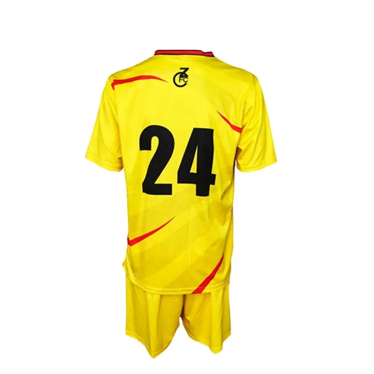 Camiseta de fútbol de la selección nacional de China, roja y amarilla, para tienda de ropa deportiva 