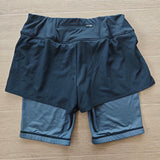 Dblue 2 In 1 Neue bedruckte Shorts Neues Design Schwarze Polyester Fitness Custom Training Shorts für Männer 