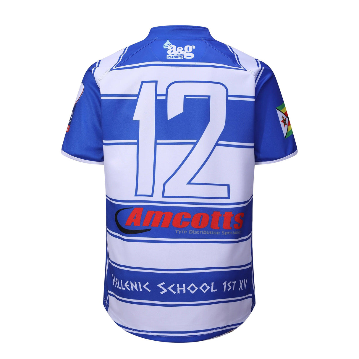 Nueva llegada de Dblue, camiseta de rugby personalizada estilo polo para hombre, camiseta de rugby con insignia de punto a rayas tradicional para equipo masculino 